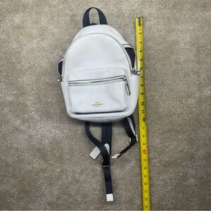 Coach Ivory Mini Backpack with Gold Details